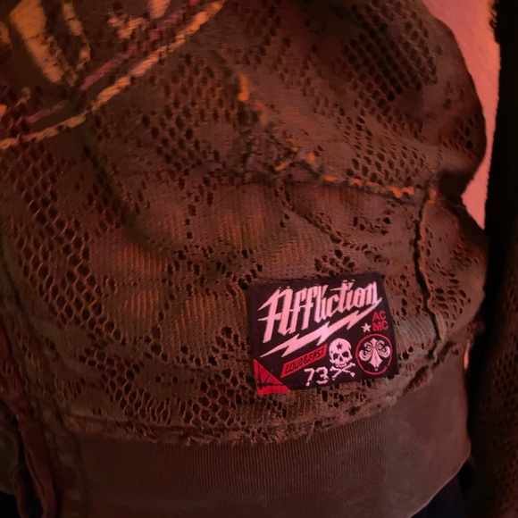 Affliction reversible zip-up - Picture 6 of 8